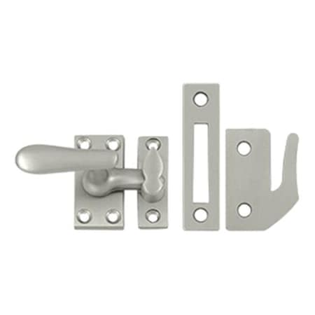 Dendesigns Casement Fastener Window Lock; Medium - Satin Nickel - Solid DE944500